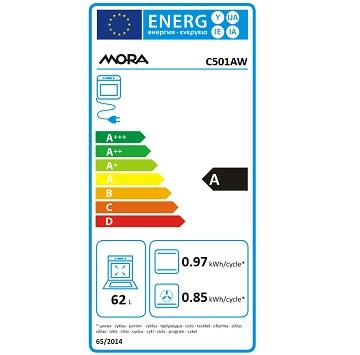 MORA C 501 AW spotřeba energie